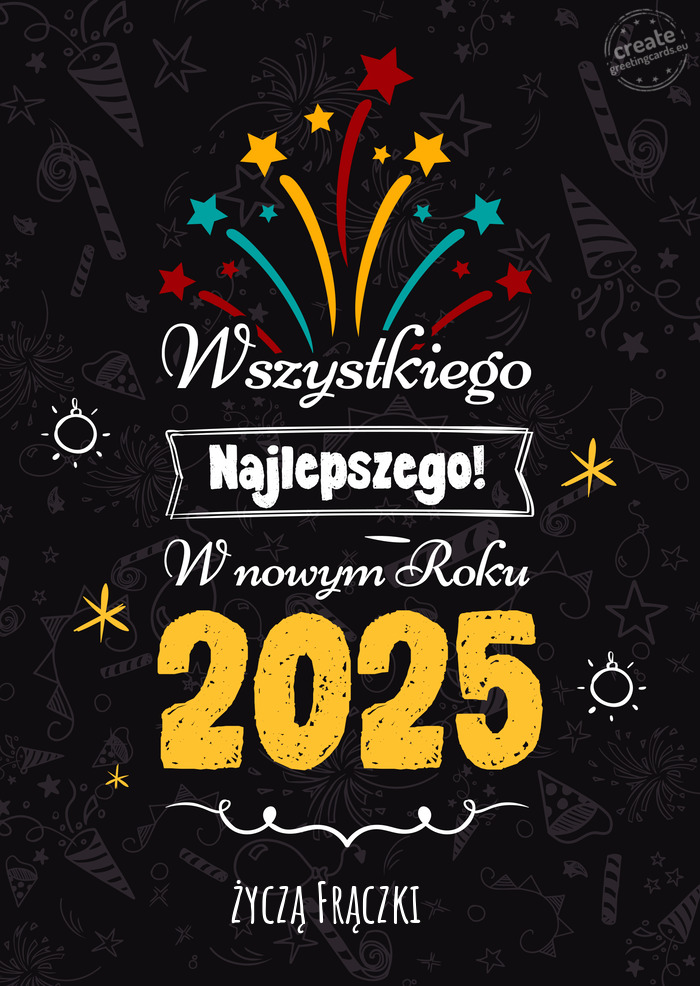 Wszystkiego najlepszego w nowym roku, życzą Frączki❤️