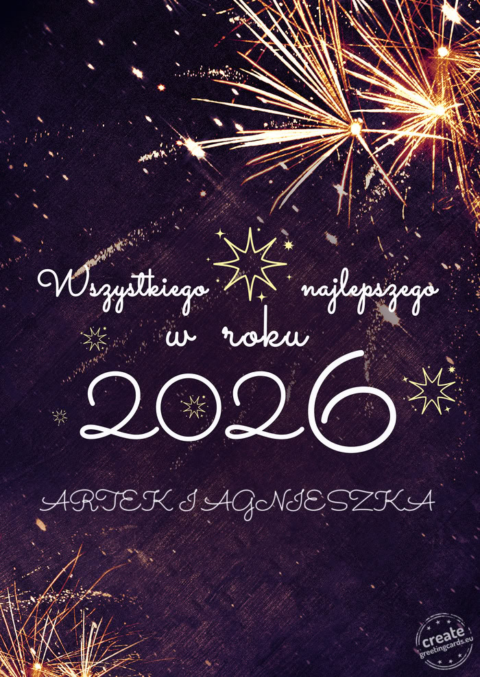Wszystkiego najlepszego w roku ARTEK I AGNIESZKA