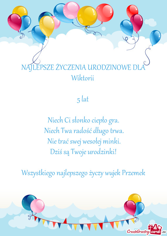 Wszystkiego najlepszego wujek Przemek