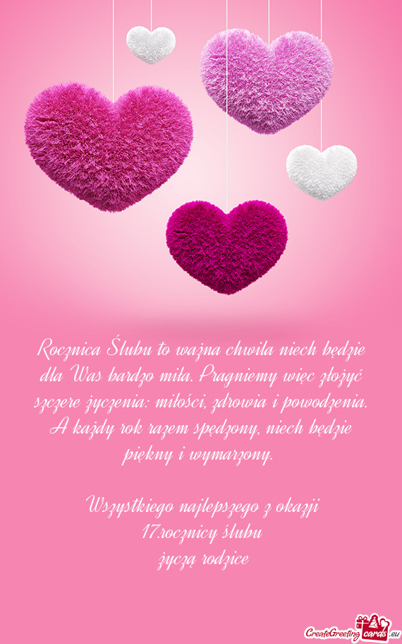 Wszystkiego najlepszego z okazji 17