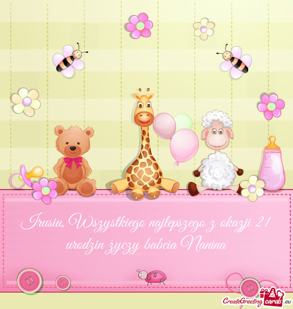 Wszystkiego najlepszego z okazji 21 urodzin babcia Nanina