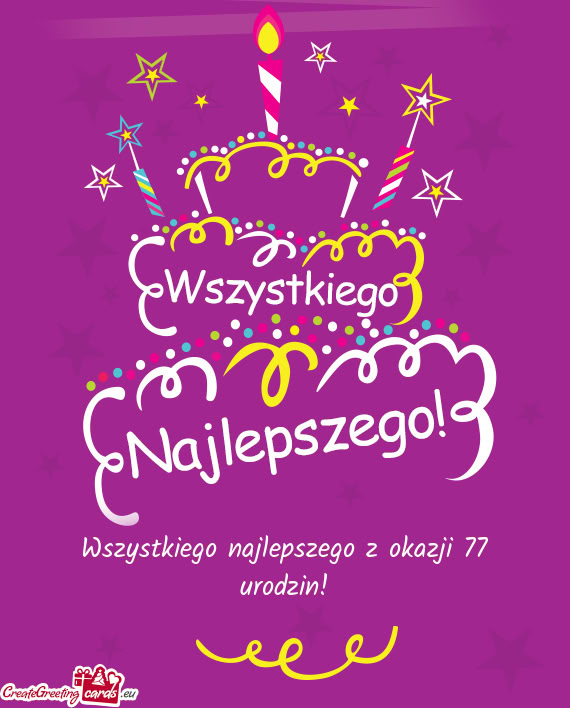 Wszystkiego najlepszego z okazji 77 urodzin