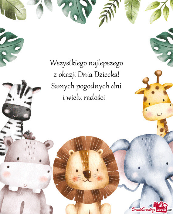 Wszystkiego najlepszego z okazji Dnia Dziecka! Samych pogodnych dni i wielu radości 🎁
