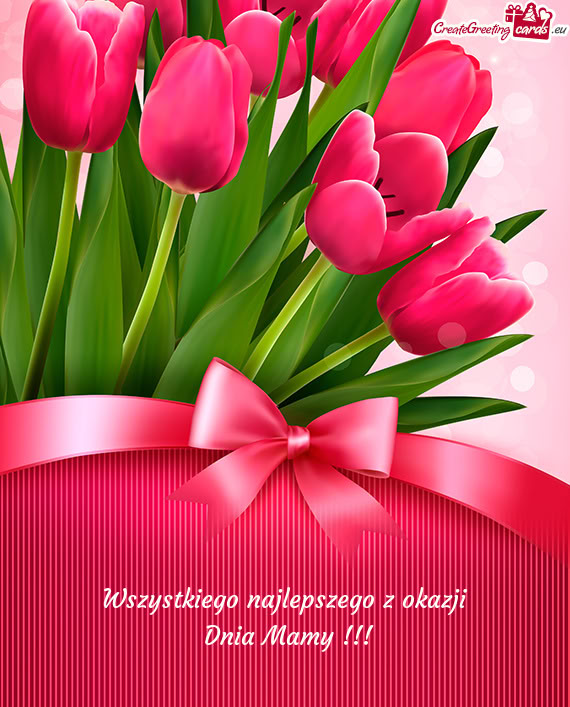 Wszystkiego najlepszego z okazji   Dnia Mamy !!!