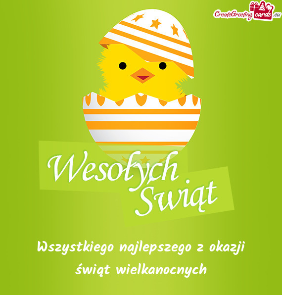 Wszystkiego najlepszego z okazji świąt wielkanocnych