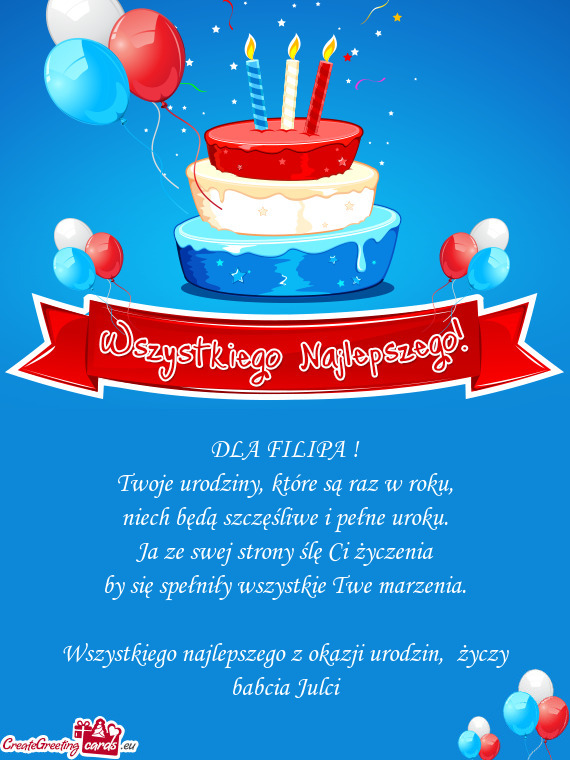 Wszystkiego najlepszego z okazji urodzin, babcia Julci