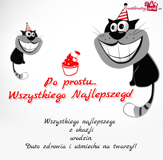 Wszystkiego najlepszego   z okazji   urodzin.   Dużo zdrowia i uśmiechu na