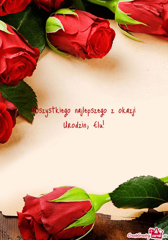 Wszystkiego najlepszego z okazji Urodzin, Elu