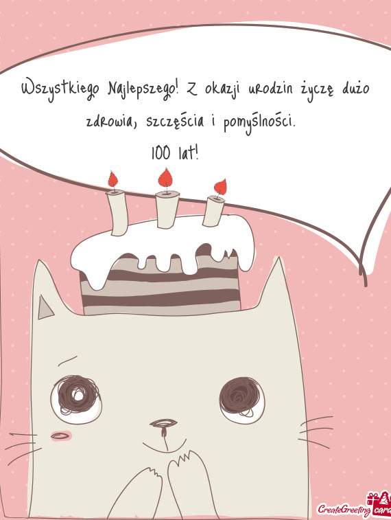 Wszystkiego Najlepszego! Z okazji urodzin życzę dużo zdrowia, szczęścia i pomyślności