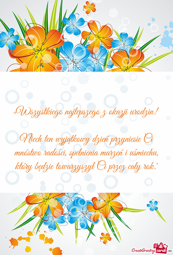 „Wszystkiego najlepszego z okazji urodzin