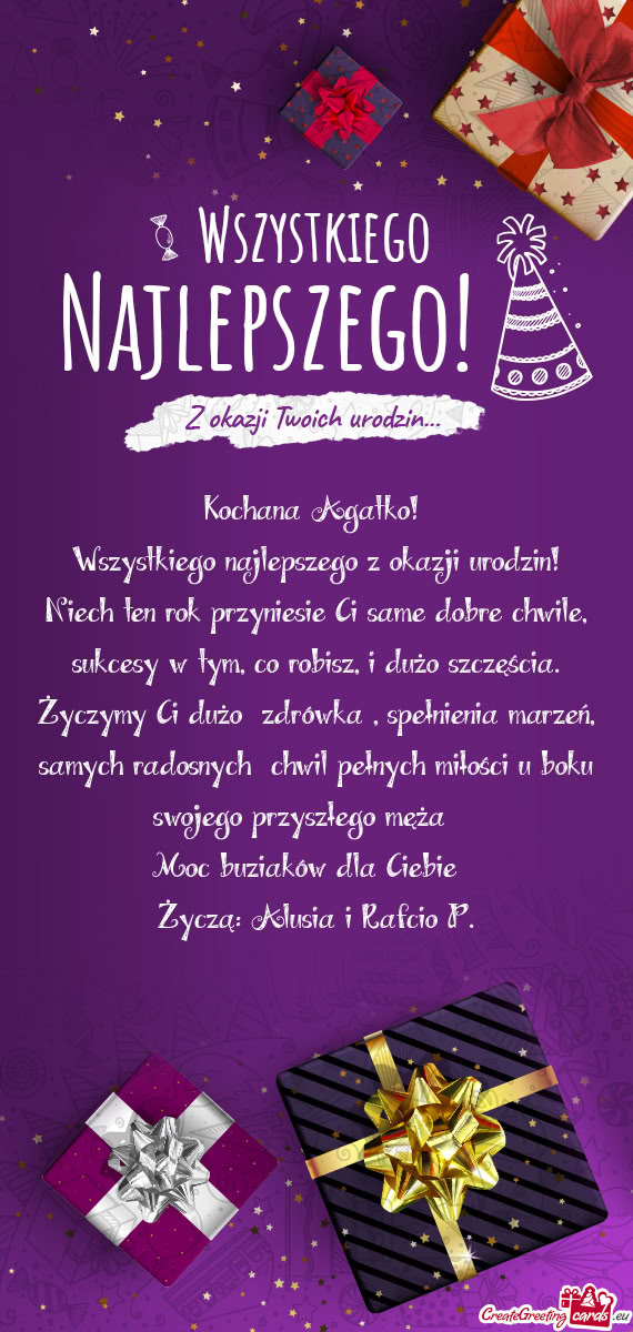 Wszystkiego najlepszego z okazji urodzin!🎂