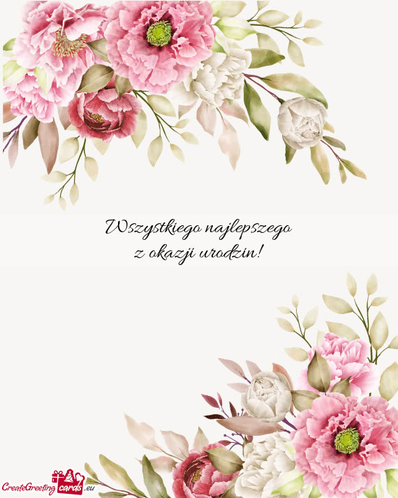 Wszystkiego najlepszego  z okazji urodzin!
