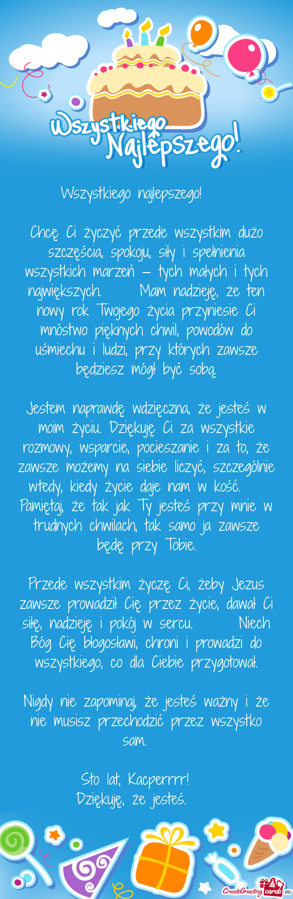 Wszystkiego najlepszego! ❤️🎂