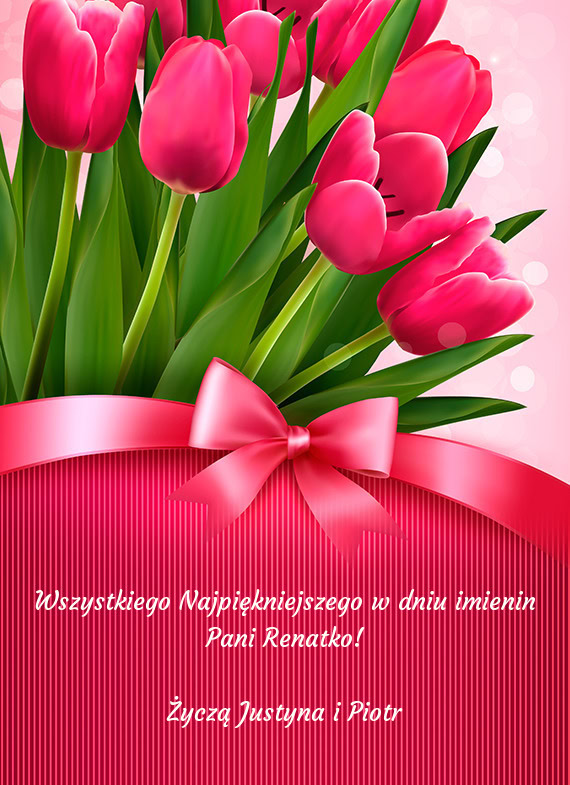 Wszystkiego Najpiękniejszego w dniu imienin Pani Renatko