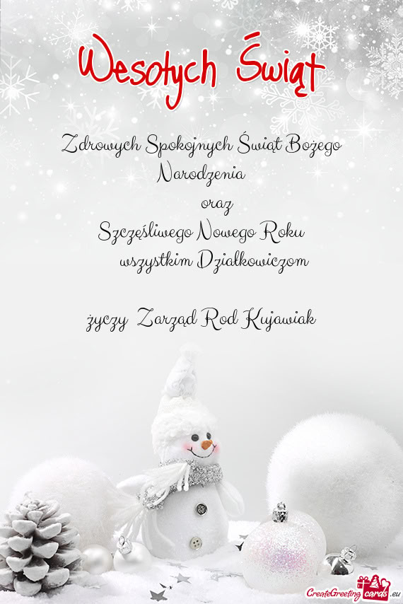 Wszystkim Działkowiczom