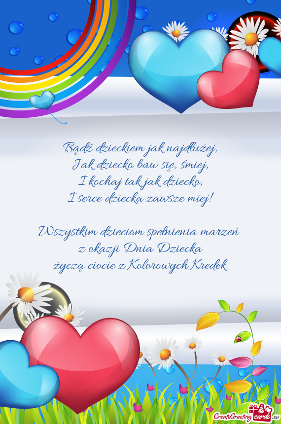 Wszystkim dzieciom spełnienia marzeń