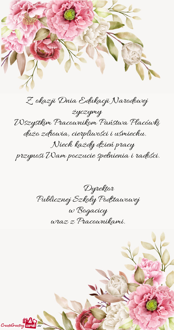 Wszystkim Pracownikom Państwa Placówki