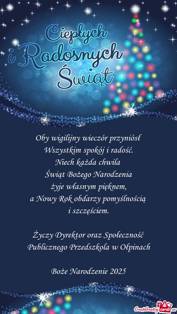 Wszystkim spokój i radość