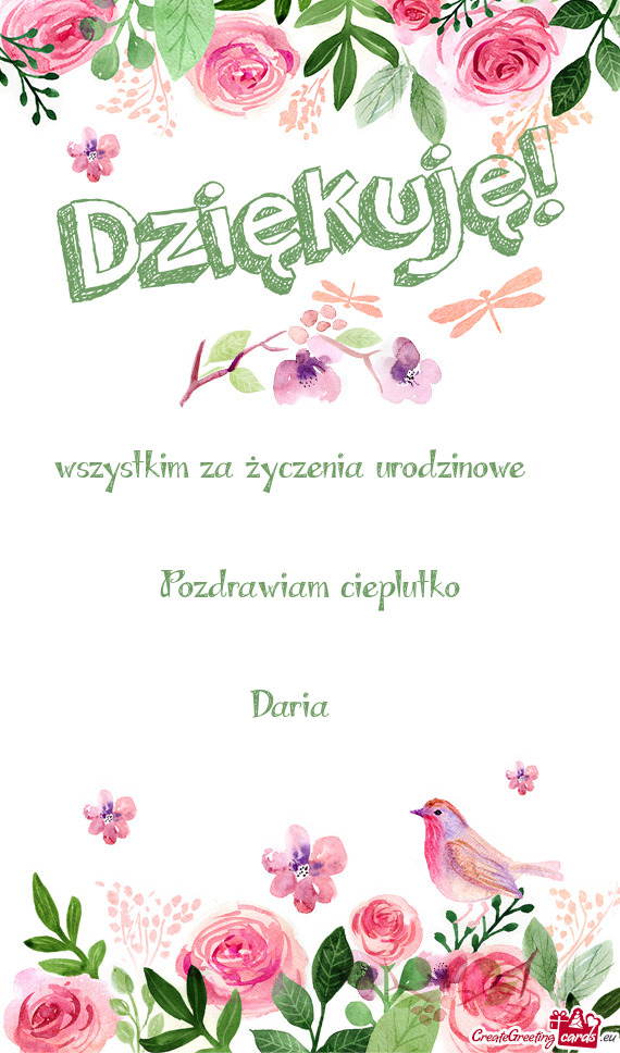 Wszystkim za życzenia urodzinowe ♥️