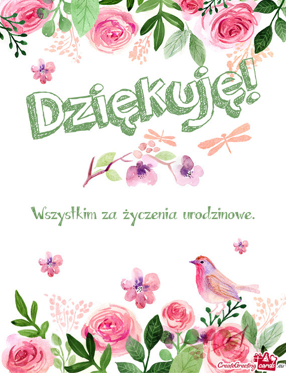 Wszystkim za życzenia urodzinowe.
