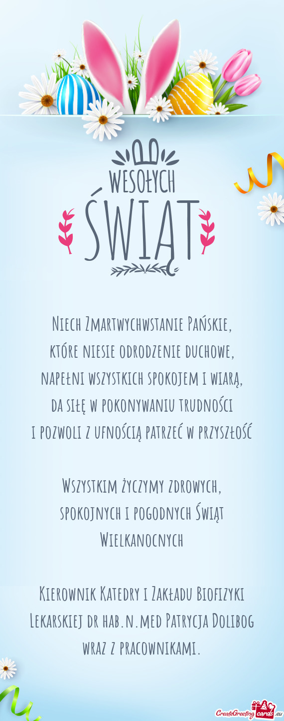 Wszystkim życzymy zdrowych
