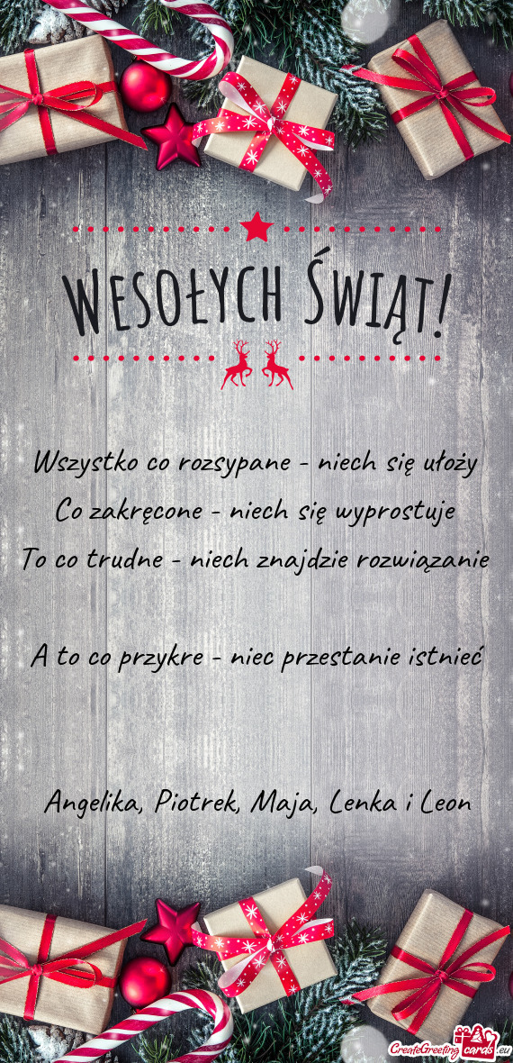 Wszystko co rozsypane - niech się ułoży