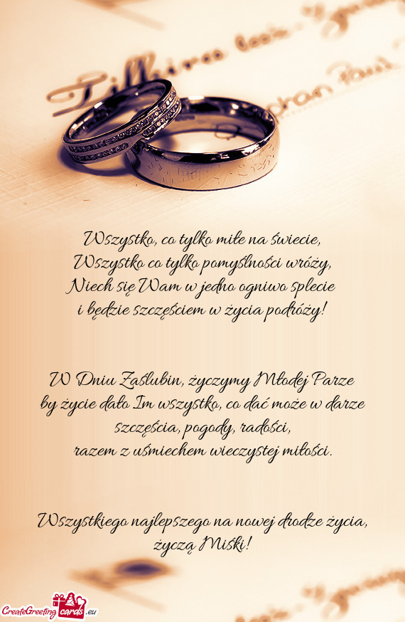 Wszystko co tylko pomyślności wróży