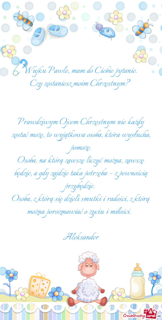 Wujku Pawle, mam do Ciebie pytanie