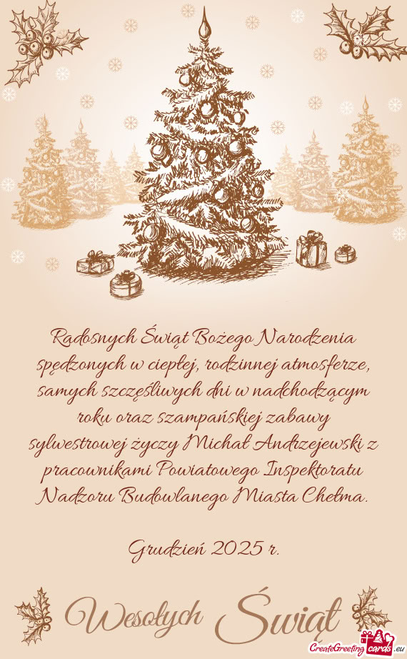 Wych dni w nadchodzącym roku oraz szampańskiej zabawy sylwestrowej Michał Andrzejewski z p