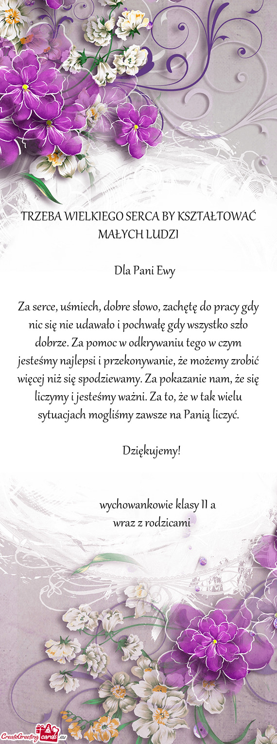 Wychowankowie klasy II a