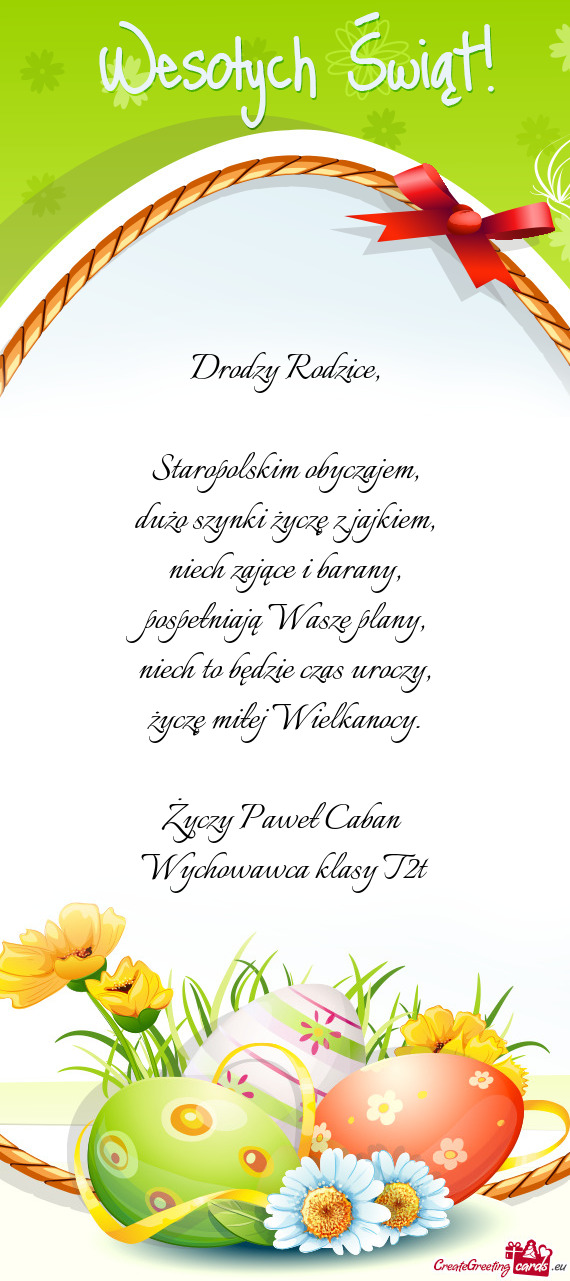 Wychowawca klasy T2t