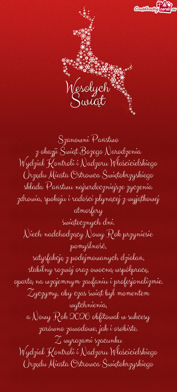 Wydział Kontroli i Nadzoru Właścicielskiego