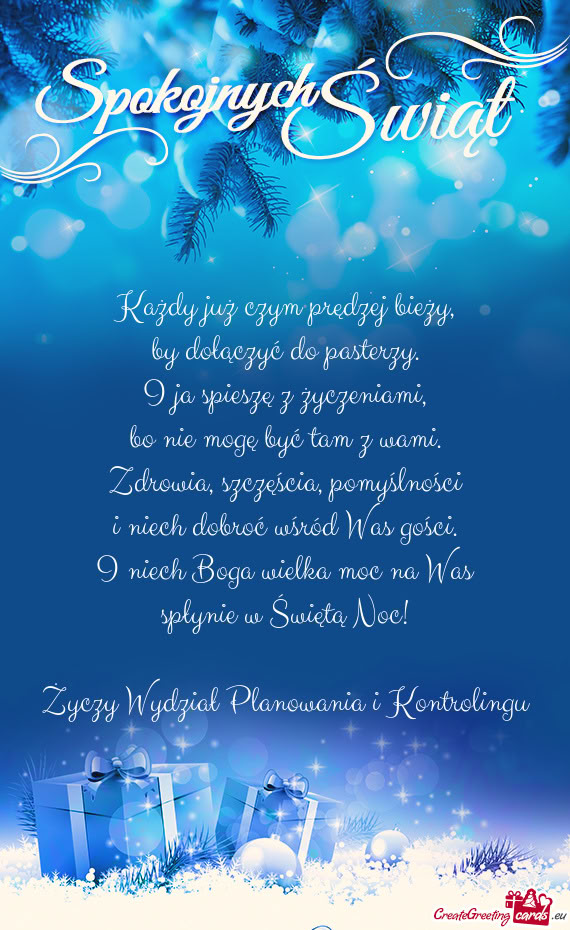 Wydział Planowania i Kontrolingu