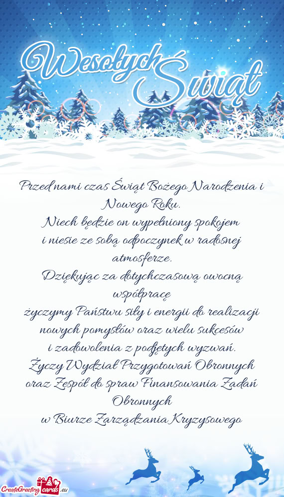 Wydział Przygotowań Obronnych oraz Zespół do spraw Finansowania Zadań Obronnych w Biu