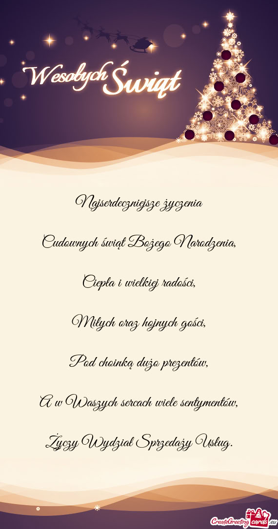 Wydział Sprzedaży Usług