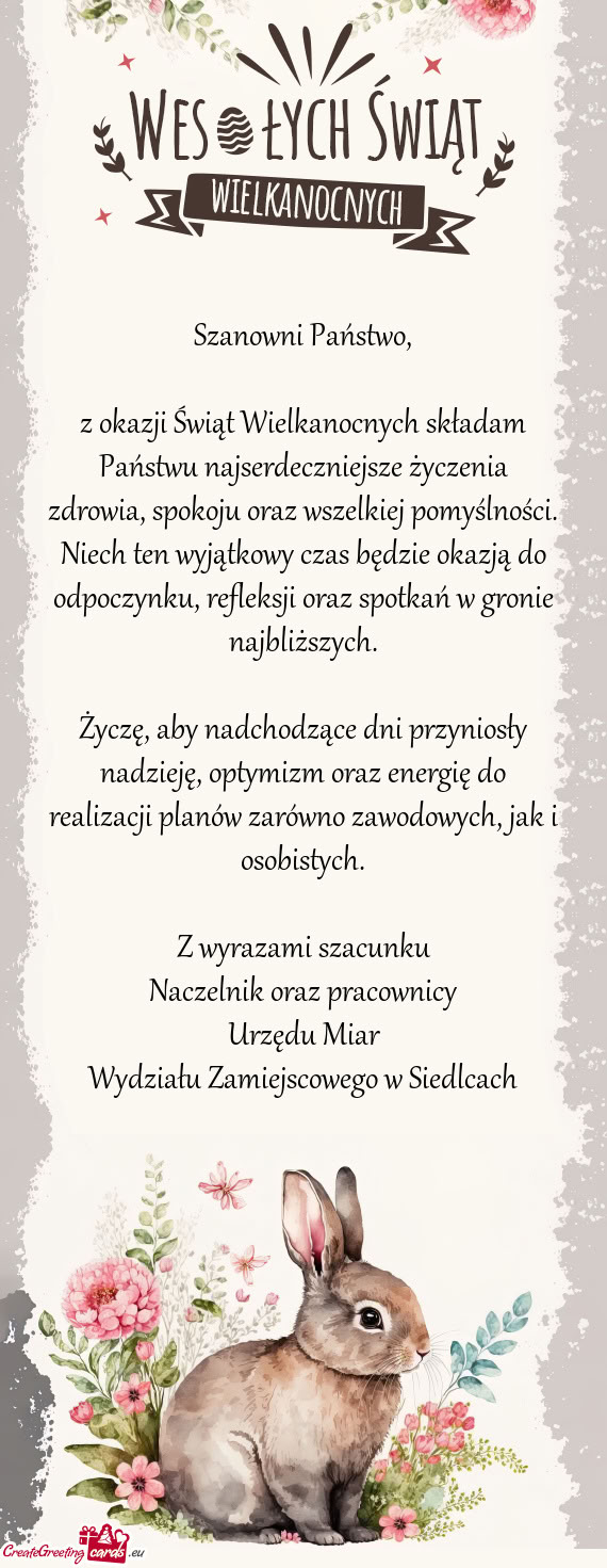 Wydziału Zamiejscowego w Siedlcach