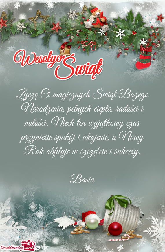 Wyjątkowy czas przyniesie spokój i ukojenie, a Nowy Rok obfituje w szczęście i sukcesy