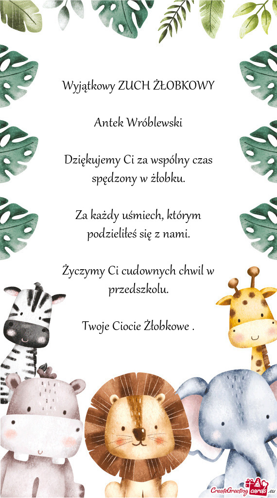 Wyjątkowy ZUCH ŻŁOBKOWY