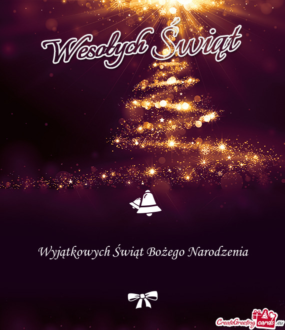 Wyjątkowych Świąt Bożego Narodzenia