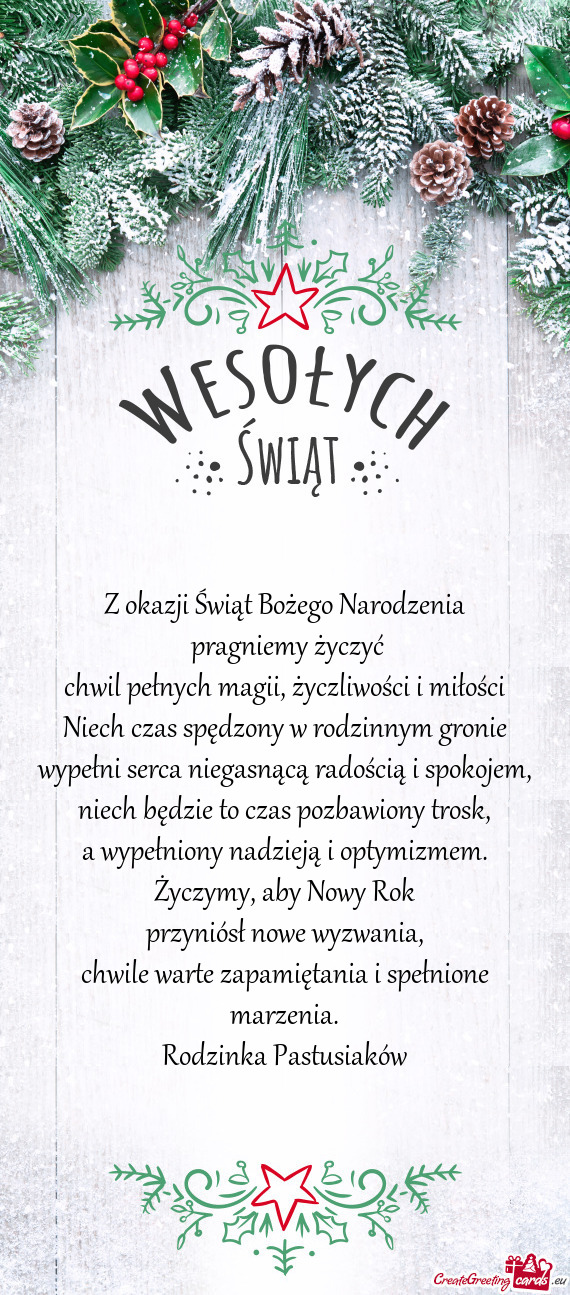 Wypełni serca niegasnącą radością i spokojem