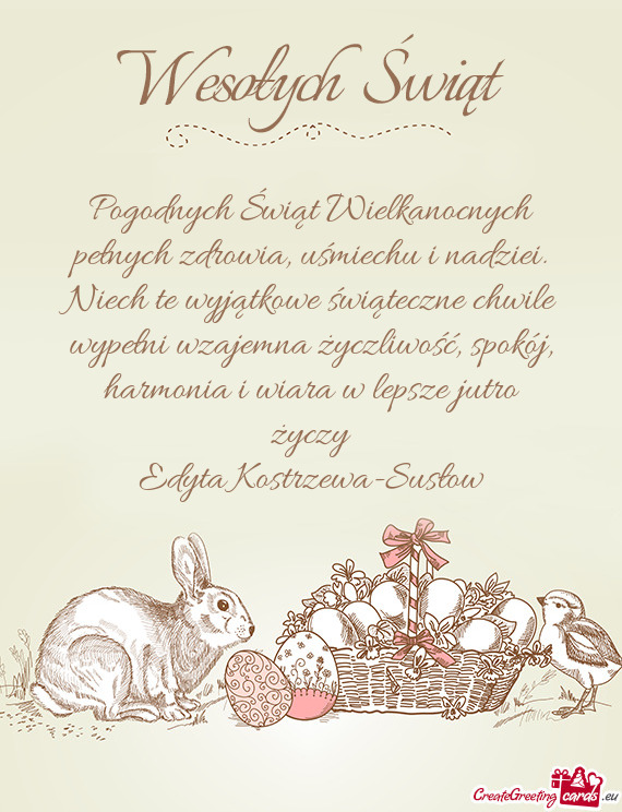 Wypełni wzajemna życzliwość, spokój