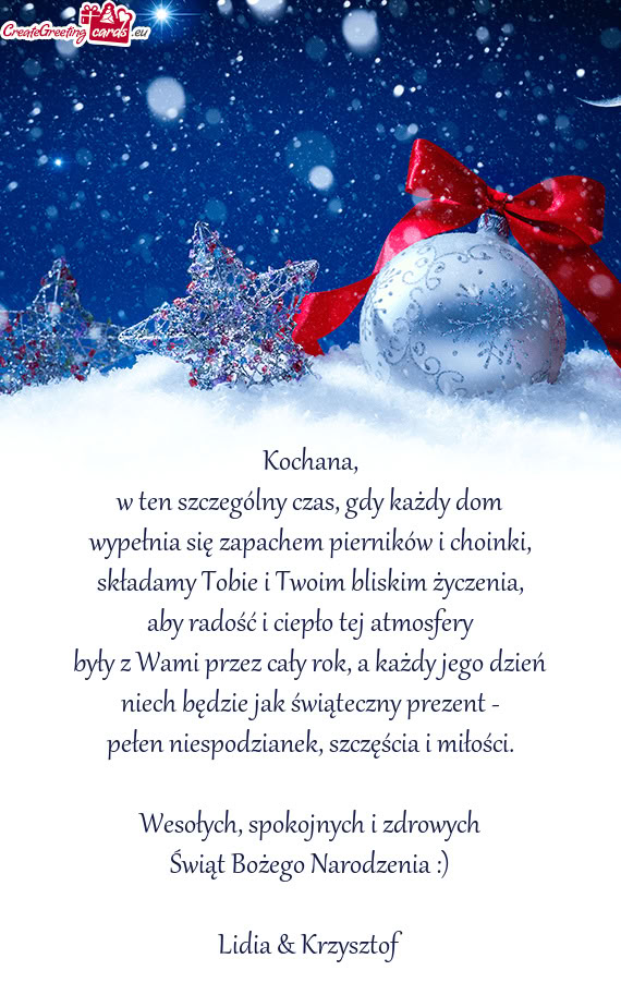 Wypełnia się zapachem pierników i choinki