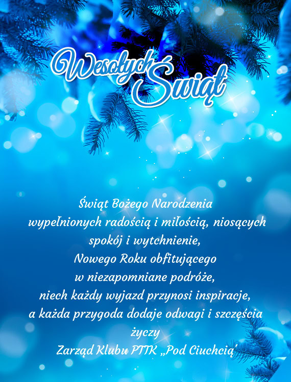 Wypełnionych radością i miłością, niosących spokój i wytchnienie