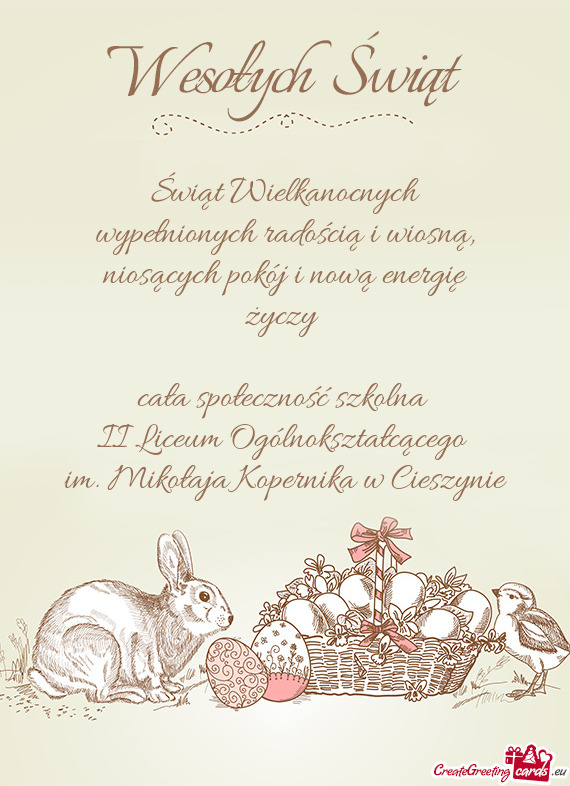 Wypełnionych radością i wiosną