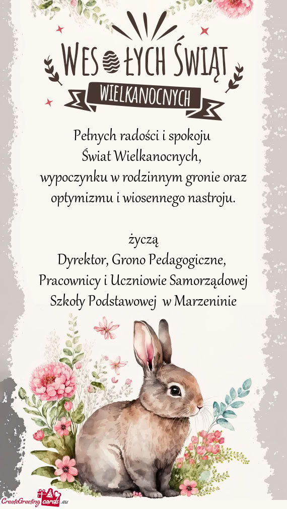 Wypoczynku w rodzinnym gronie oraz optymizmu i wiosennego nastroju