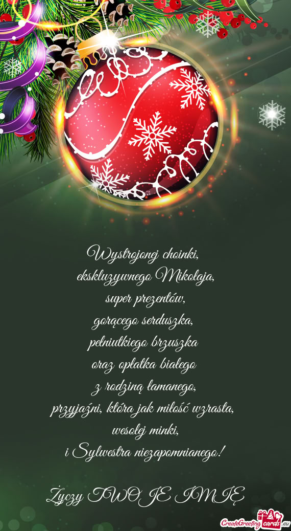 Wystrojonej choinki,   ekskluzywnego Mikołaja,  super prezentów,  gorącego