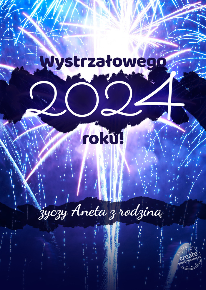 Wystrzałowego nowego roku Aneta z rodziną