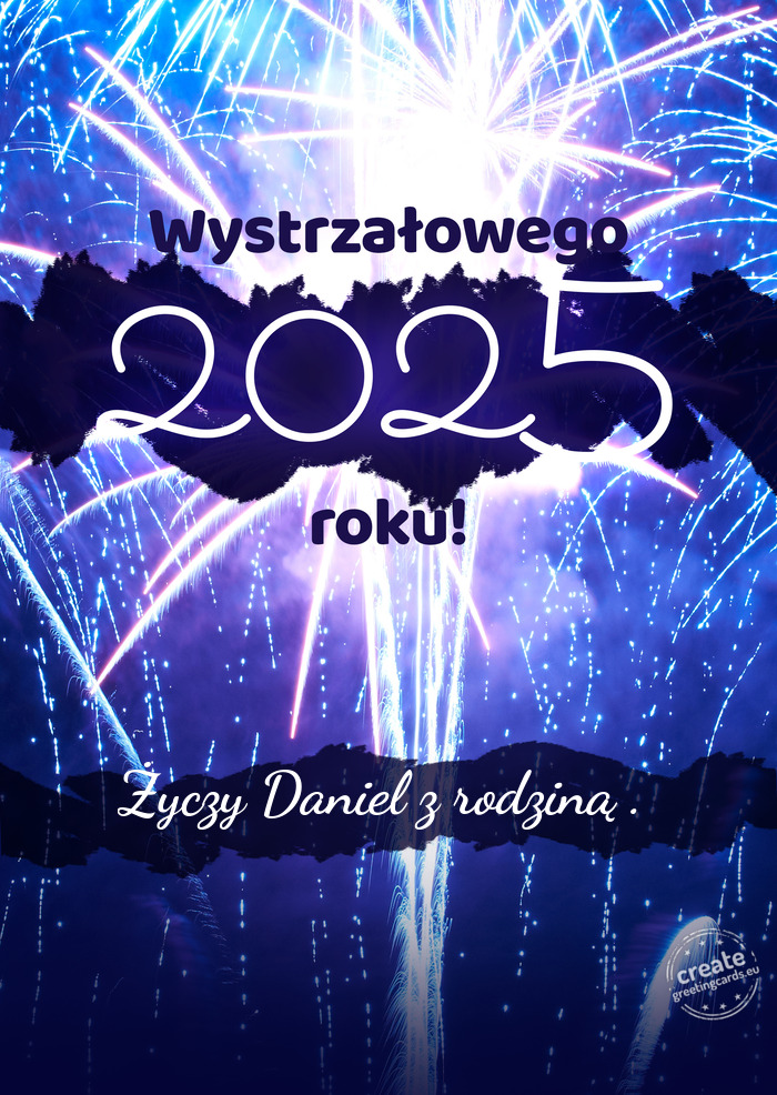 Wystrzałowego nowego roku Daniel z rodziną