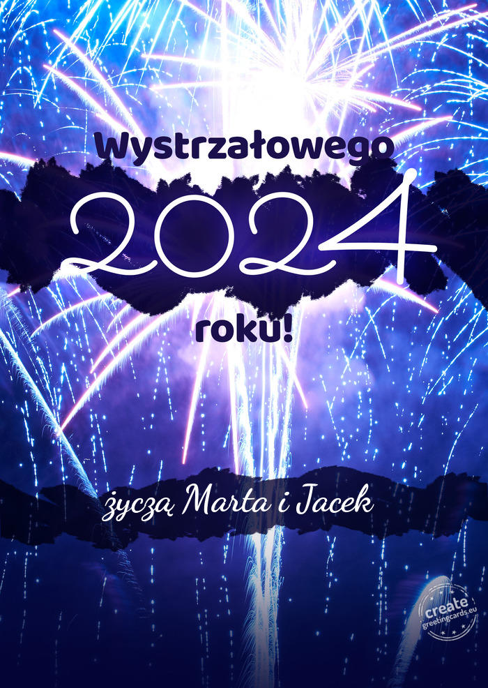 Wystrzałowego nowego roku życzą Marta i Jacek