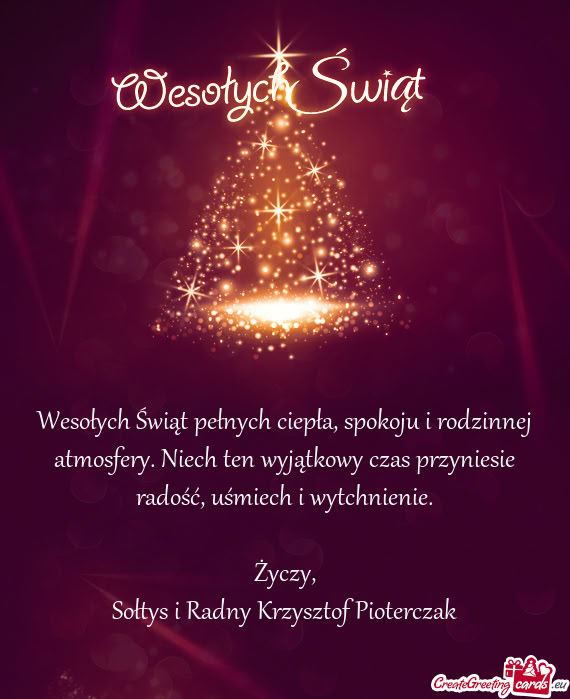 Wytchnienie. Życzy, Sołtys